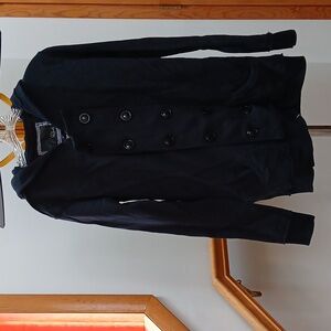 Rails Black ZIP-Up Cotton Hoodie Jacket